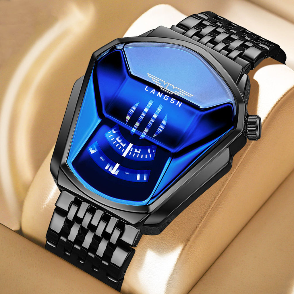 LANGSN™ Futuristic Crystal Dial Premium Quartz Watch