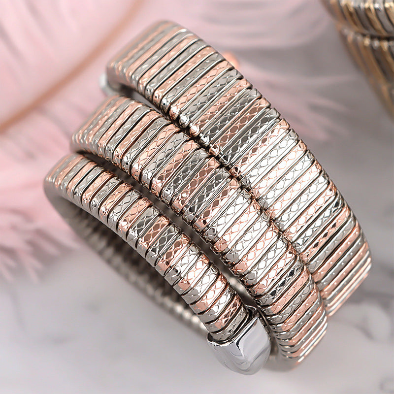 VELMORA LUXE™ Diamond Serpentine Bracelet Watch