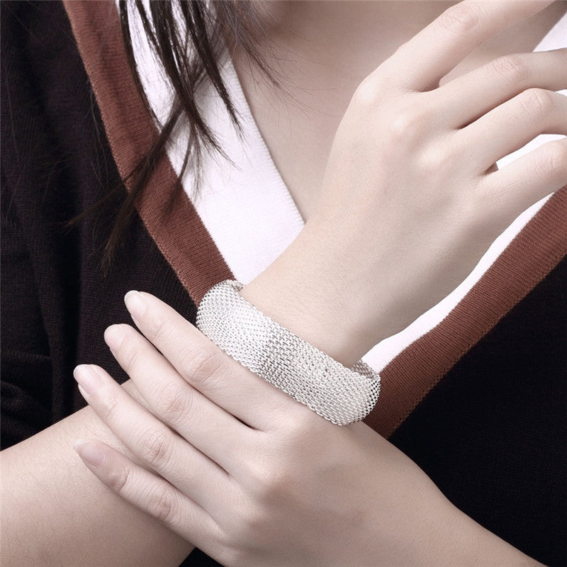 Silver Mesh Luxe Bracelet