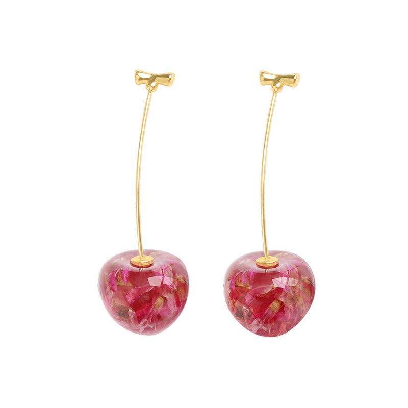 Sweet Cherry Drop Earrings