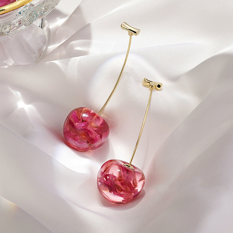 Sweet Cherry Drop Earrings