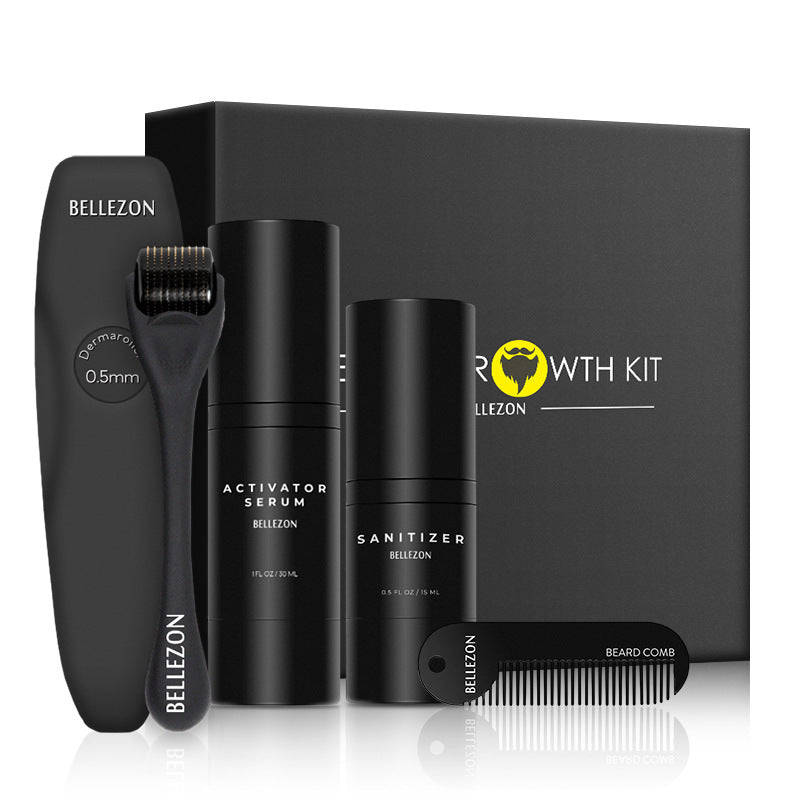 BELLEZON Beard Growth Kit – Advanced Microneedle Beard Growth System