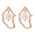 Irregular Pearl Statement Earrings