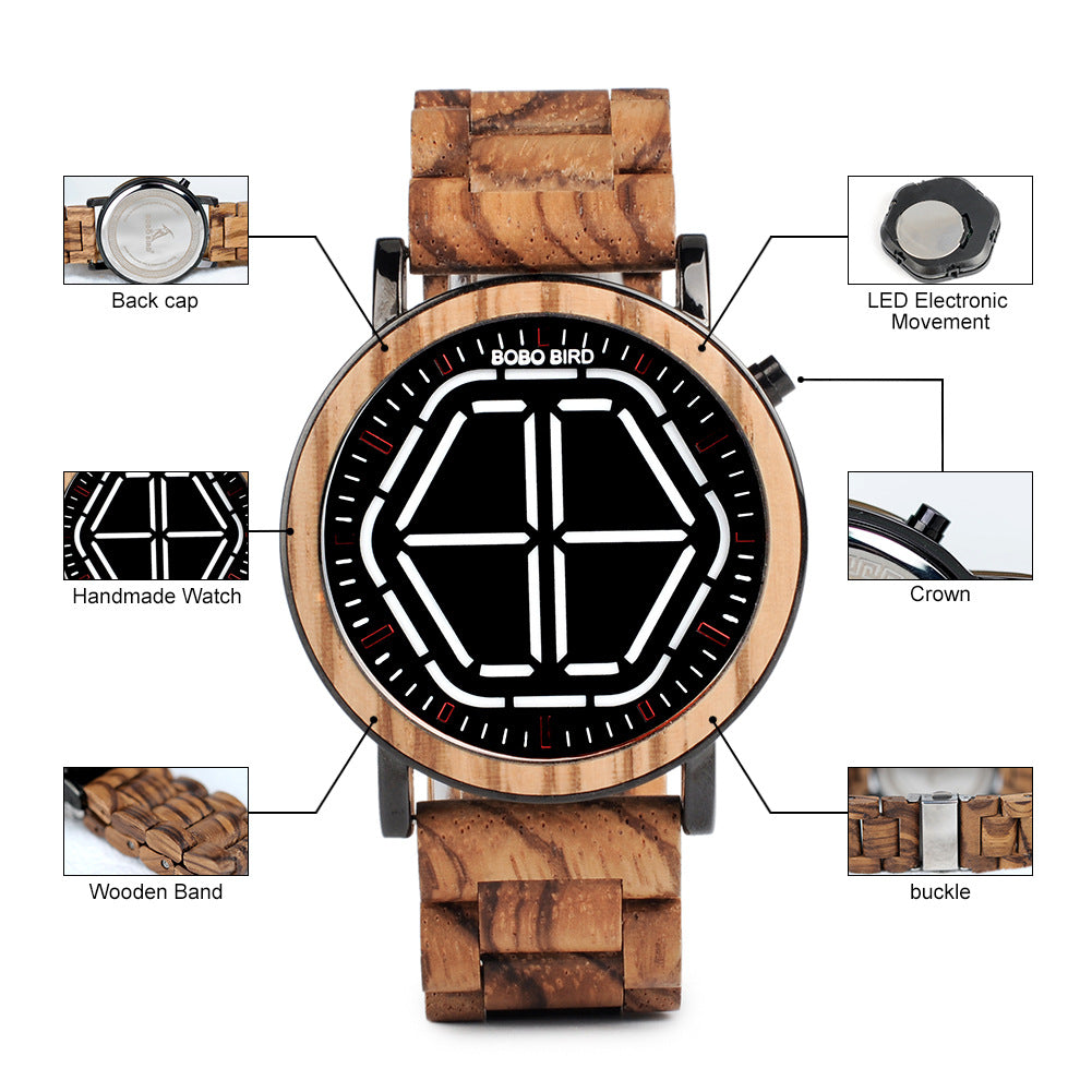 BOBO BIRD™ Wooden LED Digital Premium Watch