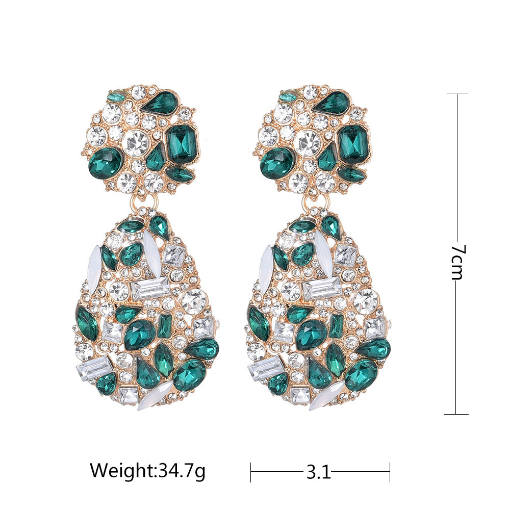 Emerald Green Dangle Earrings