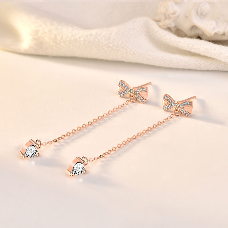 Elegant Bowknot Silver Earrings – Subtle Luxury, Maximum Charm
