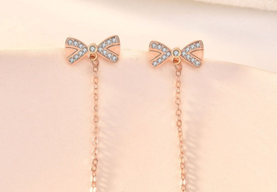 Elegant Bowknot Silver Earrings – Subtle Luxury, Maximum Charm