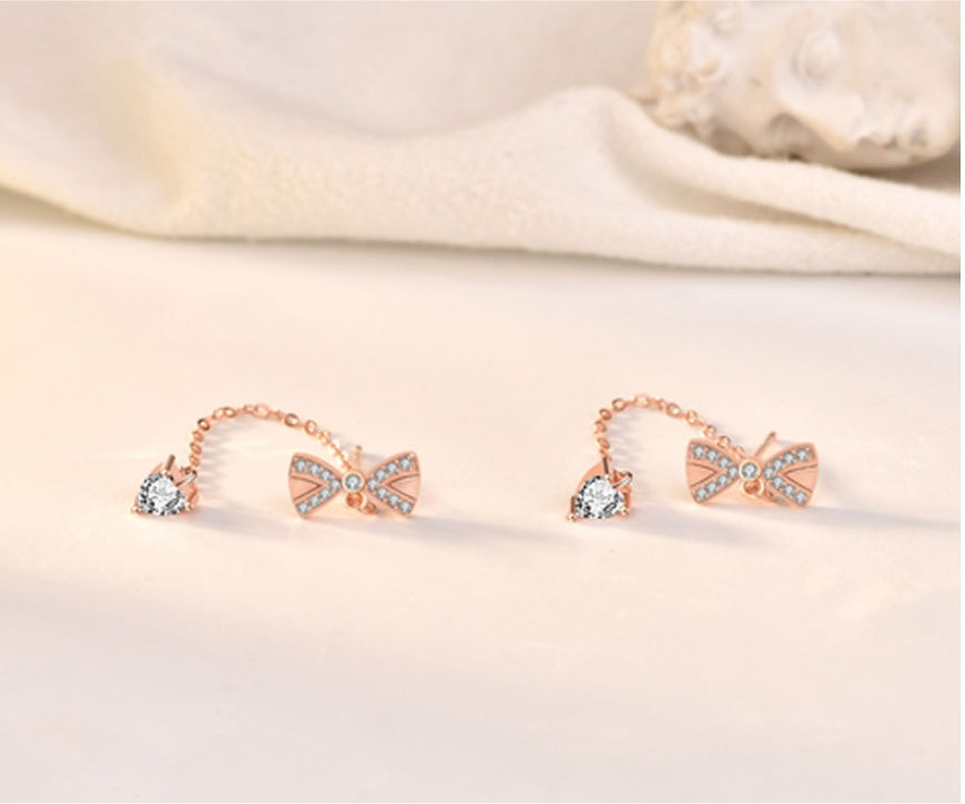Elegant Bowknot Silver Earrings – Subtle Luxury, Maximum Charm