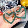 Double Heart Crystal Earrings – Love Meets Luxury