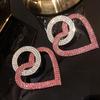 Double Heart Crystal Earrings – Love Meets Luxury