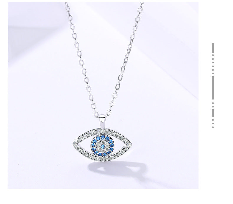 Celestia Demon Eye Silver Necklace