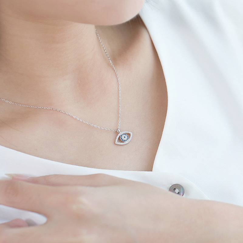 Celestia Demon Eye Silver Necklace