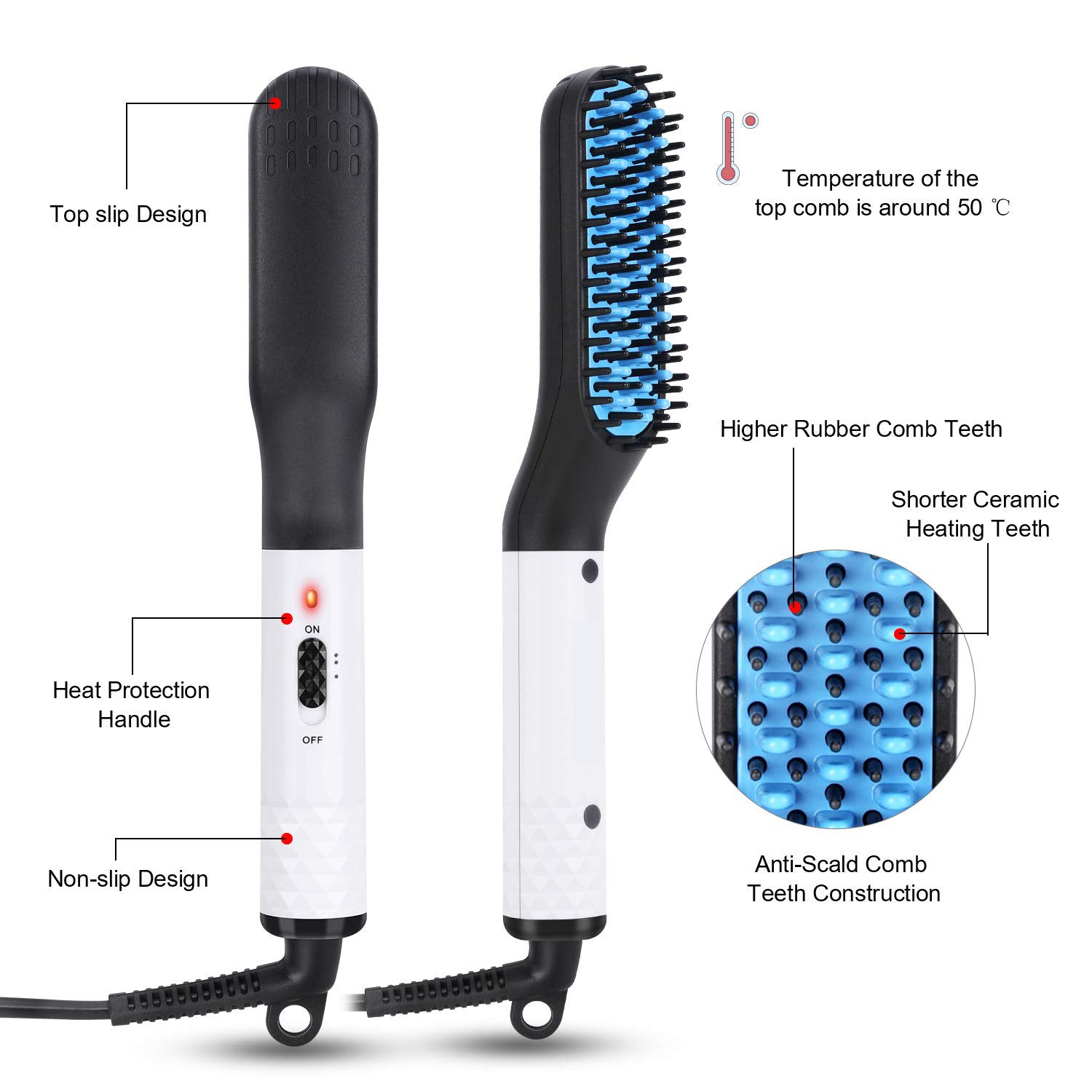 VOLTGROOM™ ProStyle MAX Ionic Beard & Hair Straightener