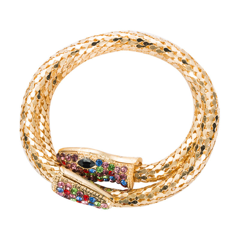 Luxury Crystal Snake Wrap Bracelet