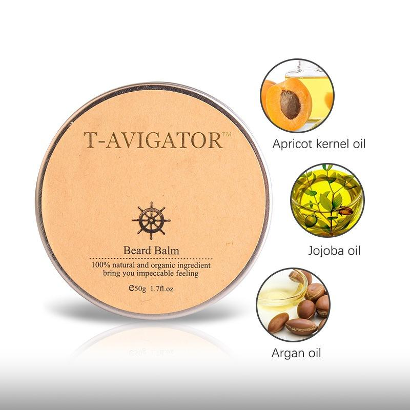 T-AVIGATOR Beard Balm – Premium Organic Styling Balm (50g)