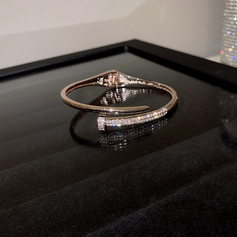 Luxury Crystal Knot Bangle Bracelet