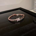 Luxury Crystal Knot Bangle Bracelet