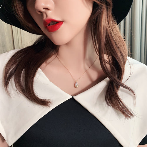 Aurelia Crystal Water Drop Necklace
