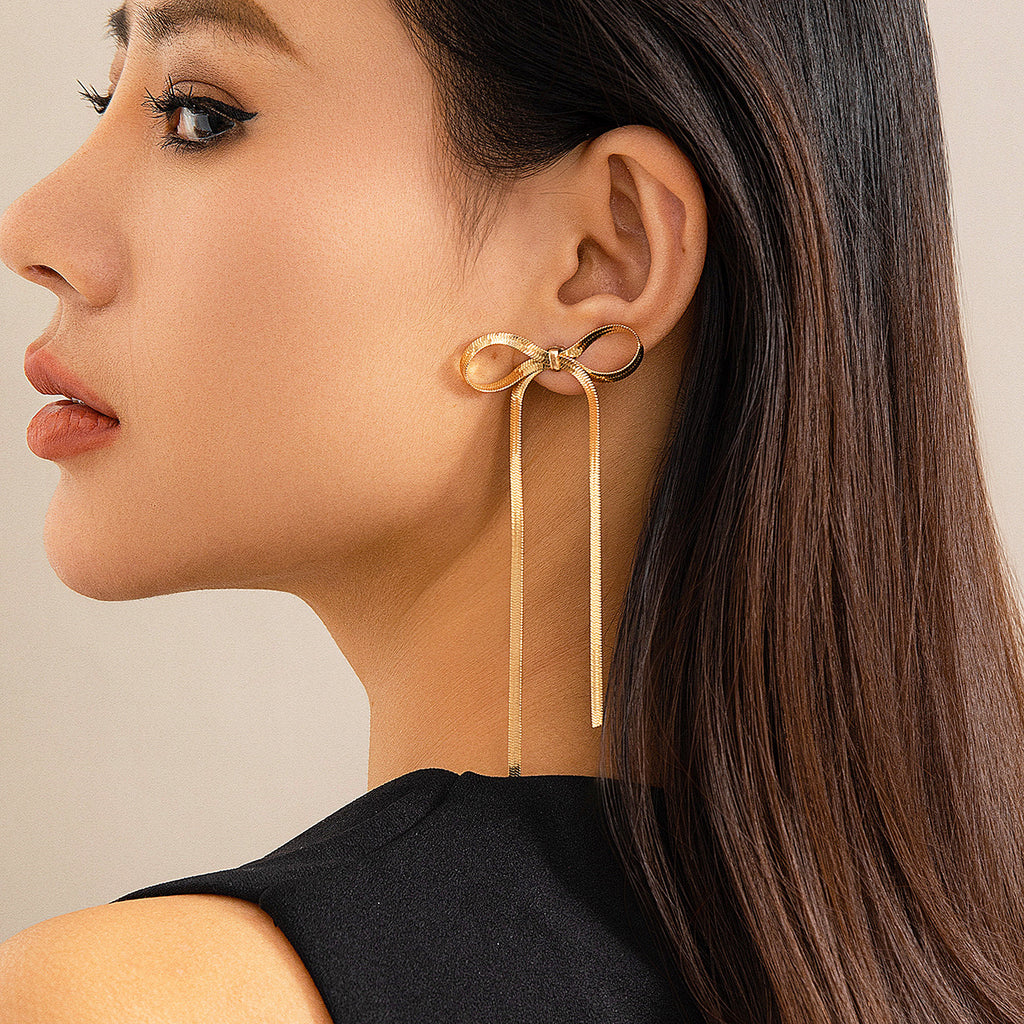Elegant Bow Knot Minimal Jewelry Set