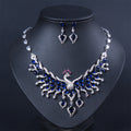 Royal Peacock Multicolor Crystal Jewelry Set