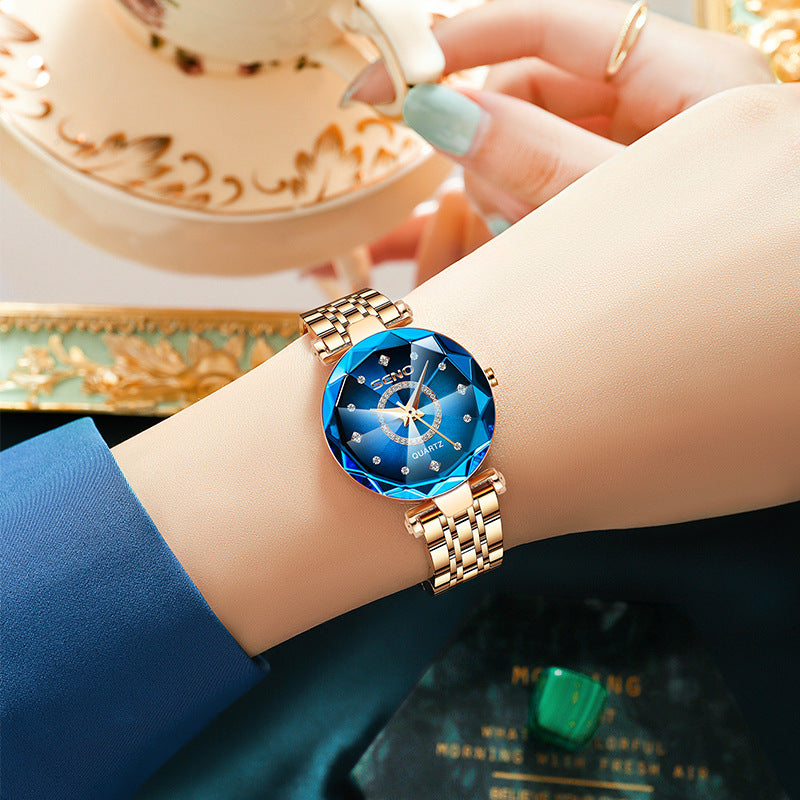 SENO Crystal Facet Women’s Quartz Watch