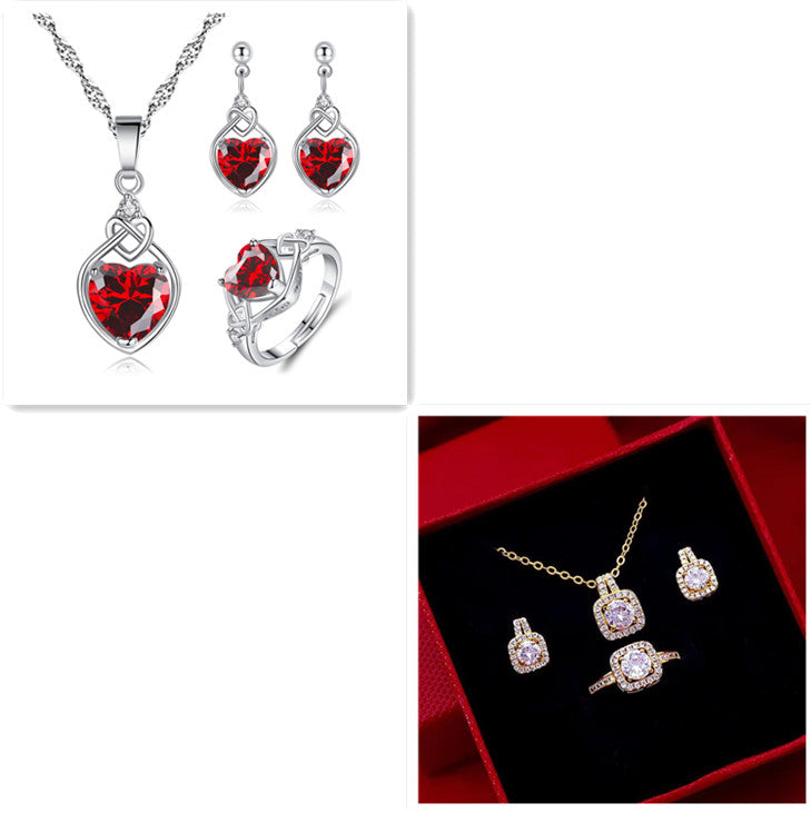 Luxury Zircon Jewelry Set