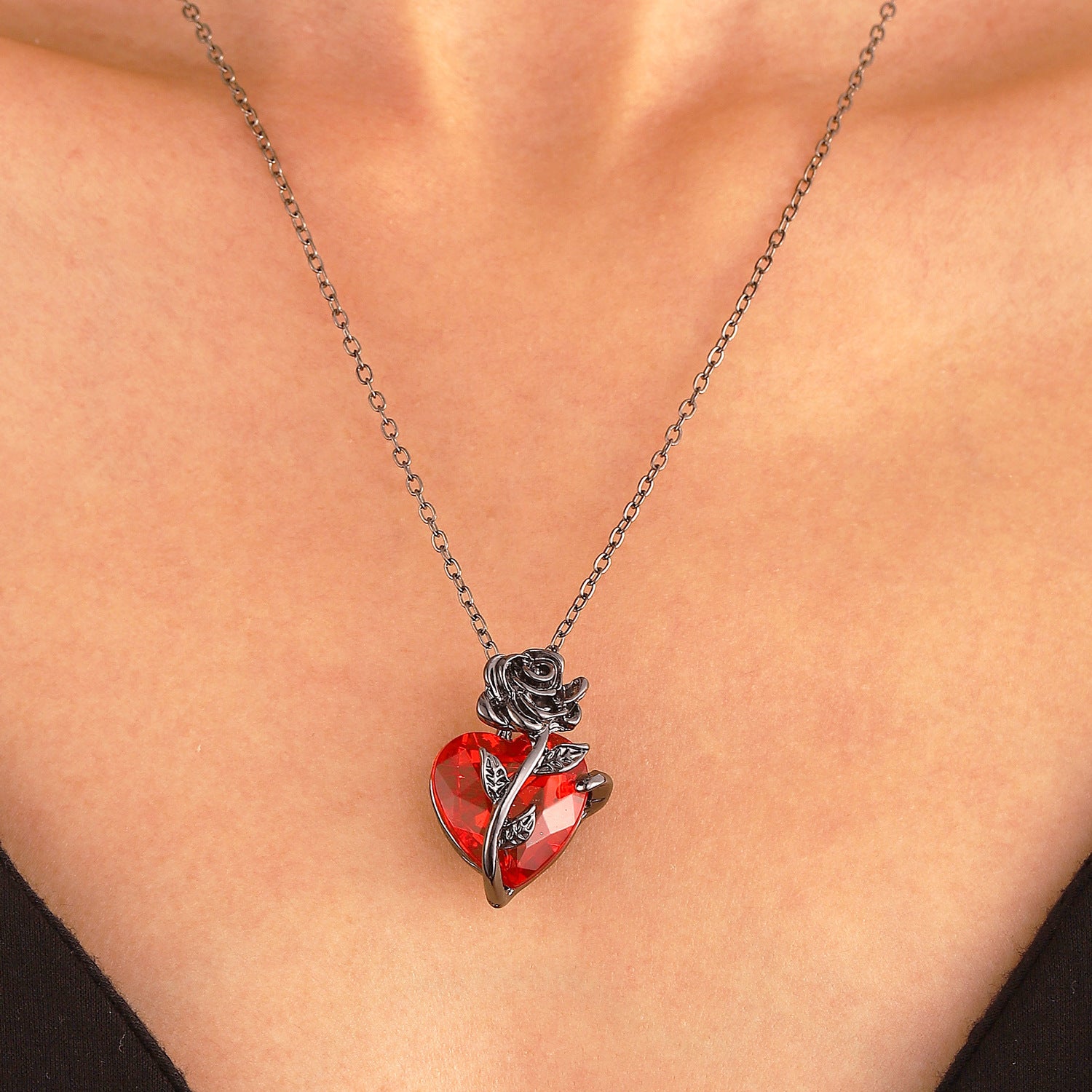 Crystal Heart Necklace