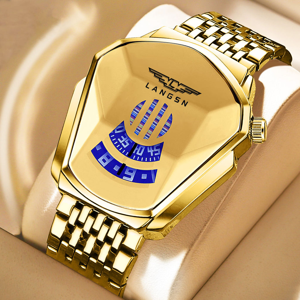 LANGSN™ Futuristic Crystal Dial Premium Quartz Watch