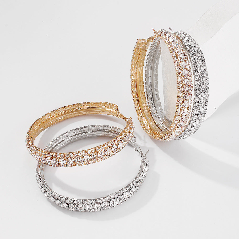 Premium Oversized Gold Hoop Earrings