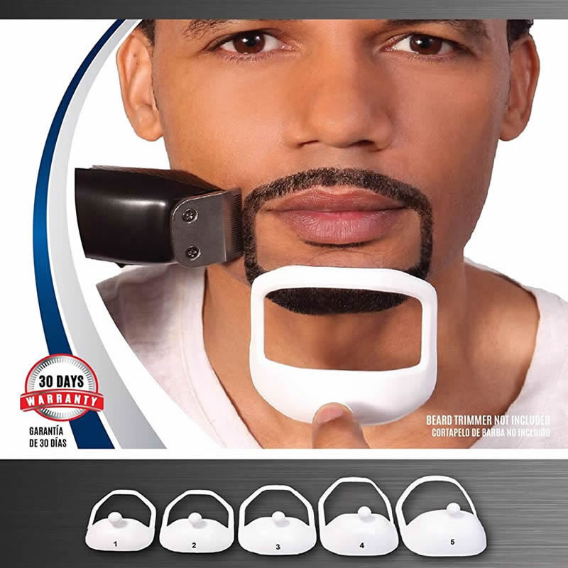 Beard Guide Shaper Kit – Perfect Beard Line Tool (5pcs)