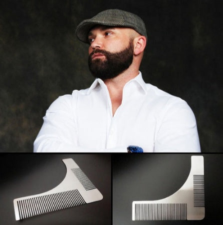 Stainless Steel Beard Styling Template -Precision Grooming Tool