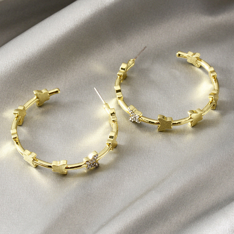 Butterfly Hoop Earrings – Bold Style with a Touch of Elegance