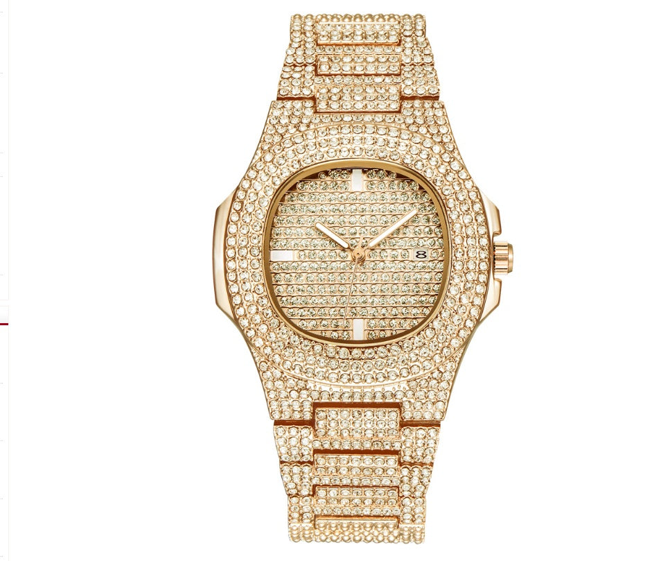 AURVEX ELITE™ Diamond Iced-Out Premium Square Watch