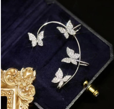 Premium Butterfly Ear Clip Set