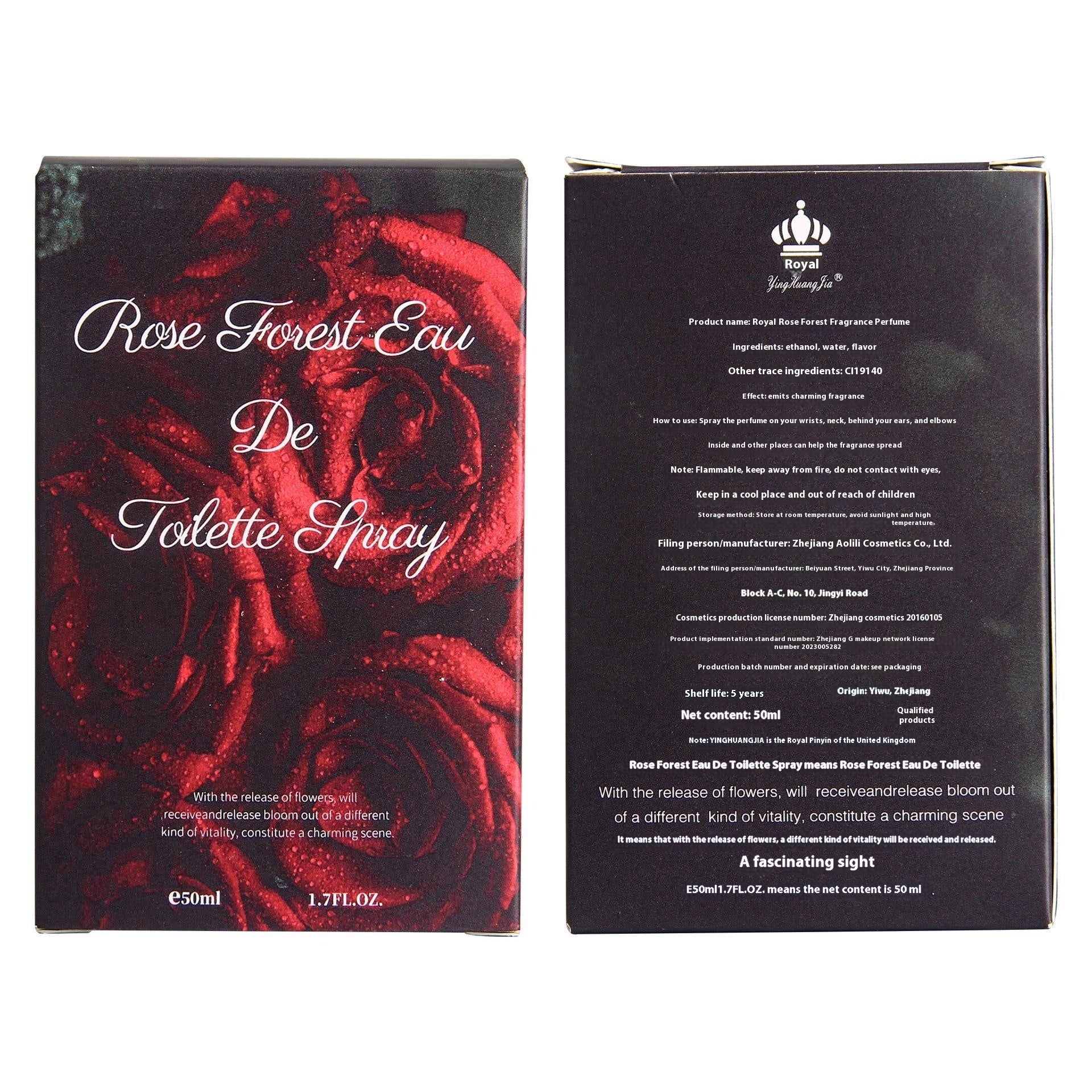 Rose Forest Eau De Toilette Premium Perfume Spray