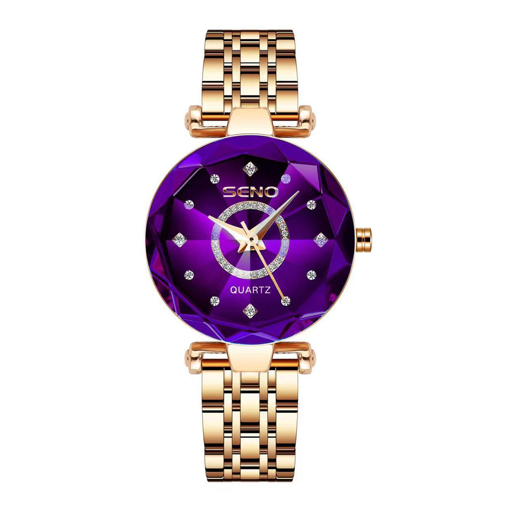 SENO Crystal Facet Women’s Quartz Watch