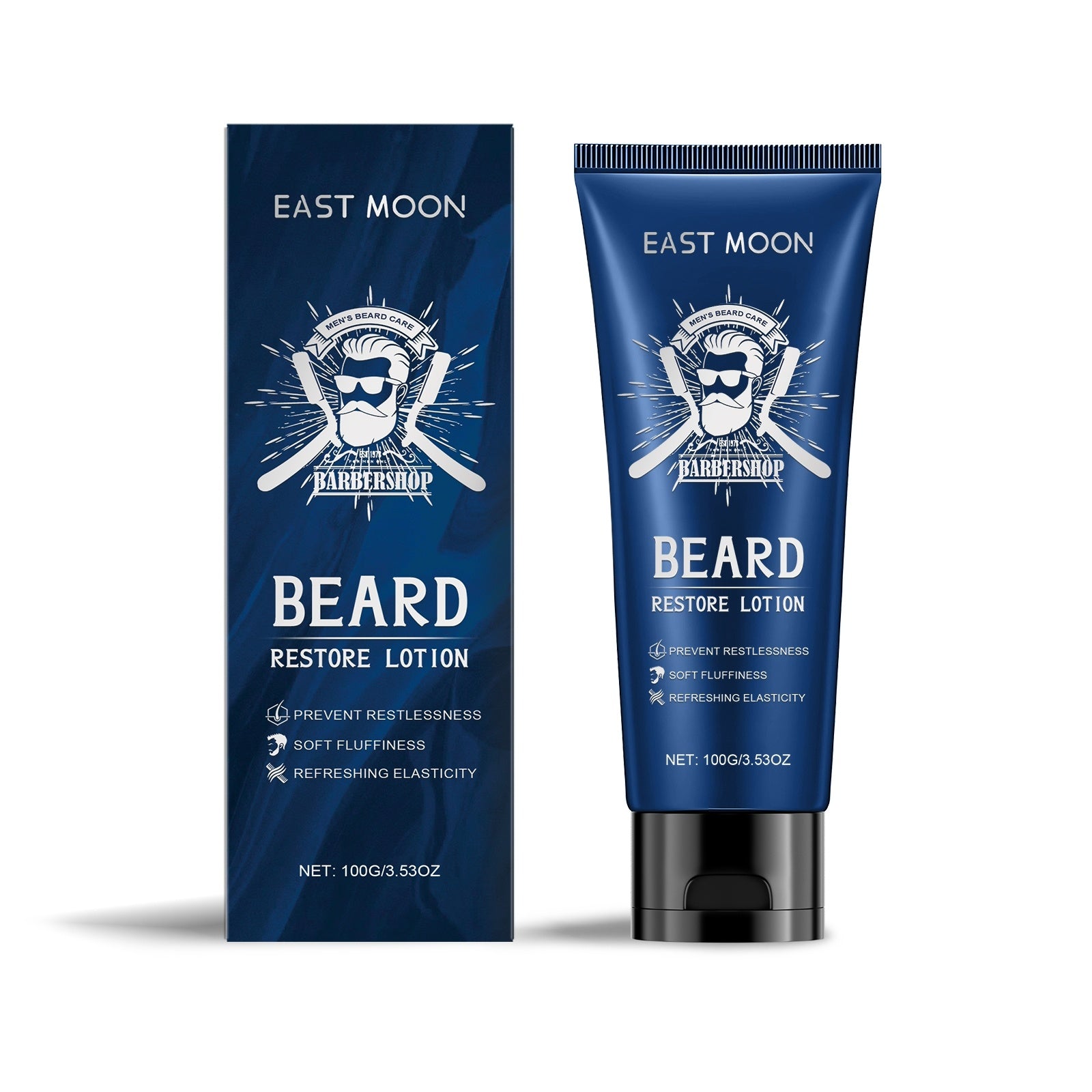 EAST MOON Beard Restore Lotion – Sandalwood Beard Conditioner (100g)