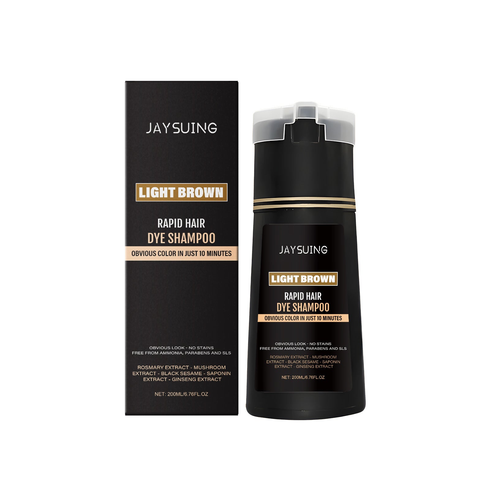 JAYSUING Rapid Hair Dye Shampoo – Instant Coverage (200ml)