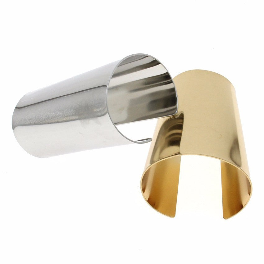 Bold Geometric Wide Cuff Statement Bracelet