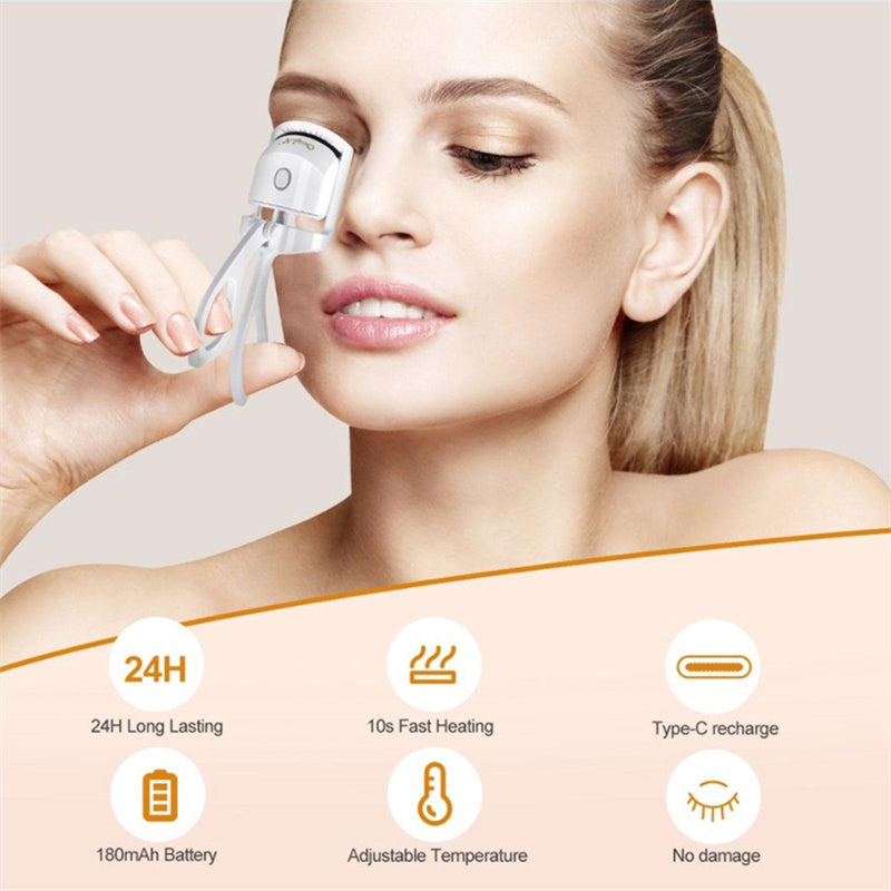 LASHVORA™ Heated Electric Eyelash Curler