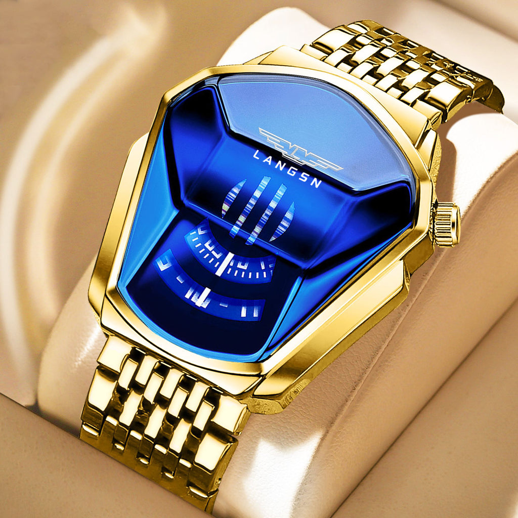 LANGSN™ Futuristic Crystal Dial Premium Quartz Watch