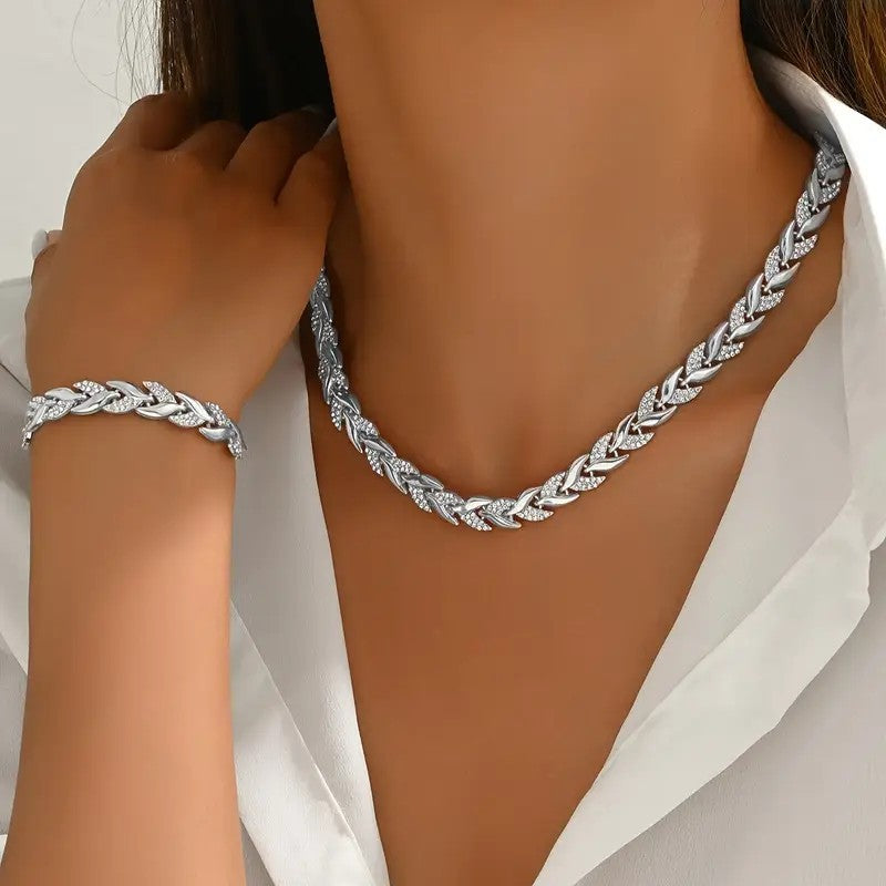 Luxury Leaf Jewelry Set