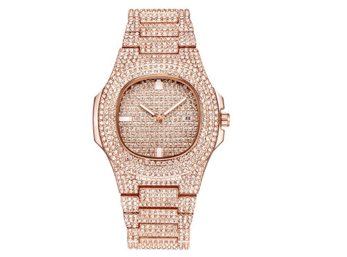 AURVEX ELITE™ Diamond Iced-Out Premium Square Watch