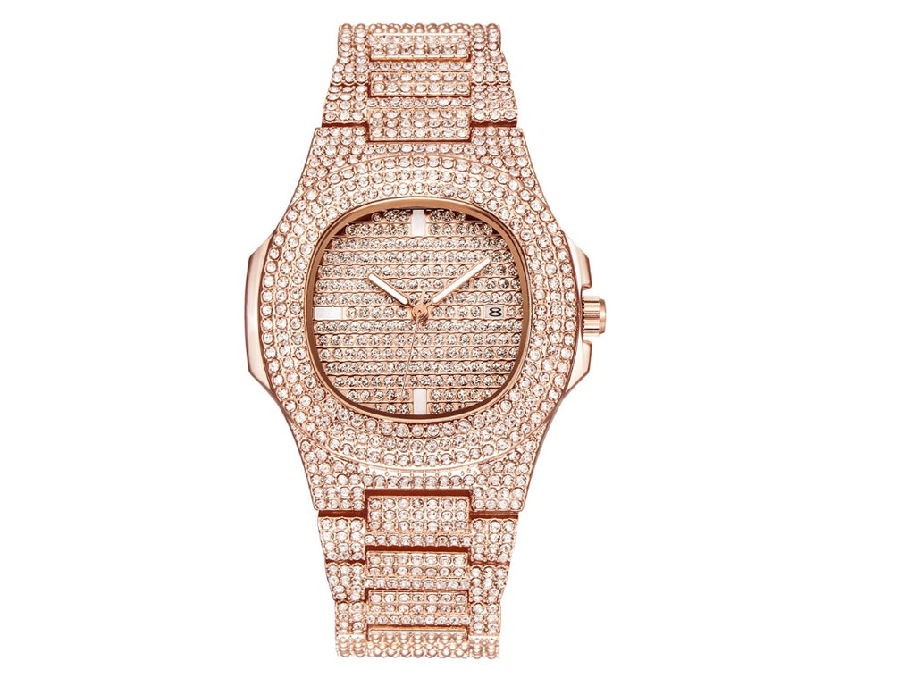 AURVEX ELITE™ Diamond Iced-Out Premium Square Watch