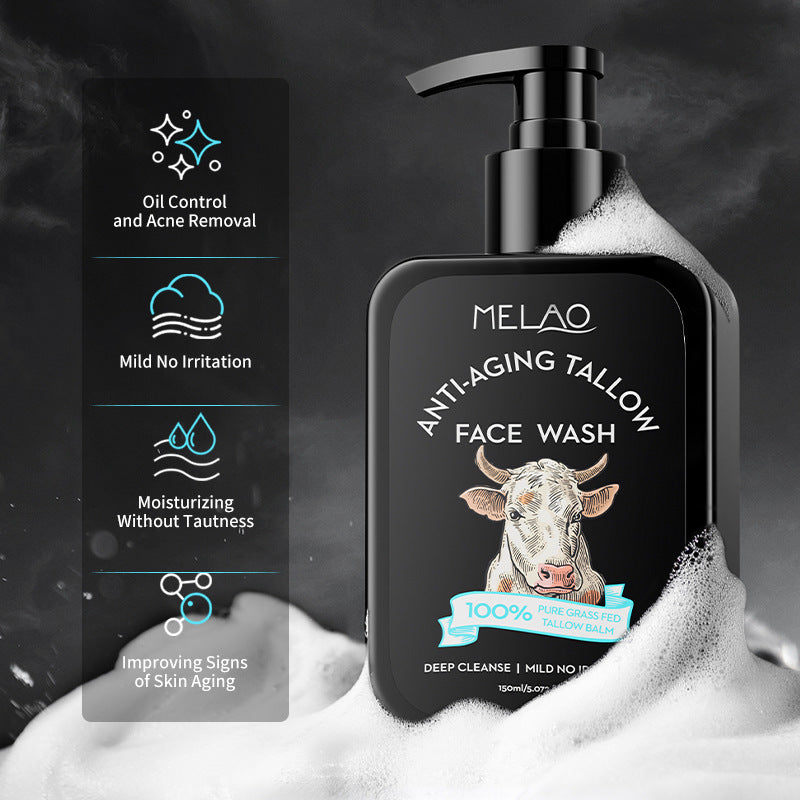 MELAO-Men’s Tallow Deep Clean Face Wash
