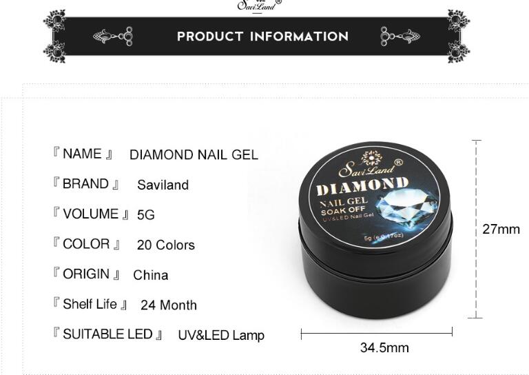 SAVILAND™ Diamond Nail Gel Polish