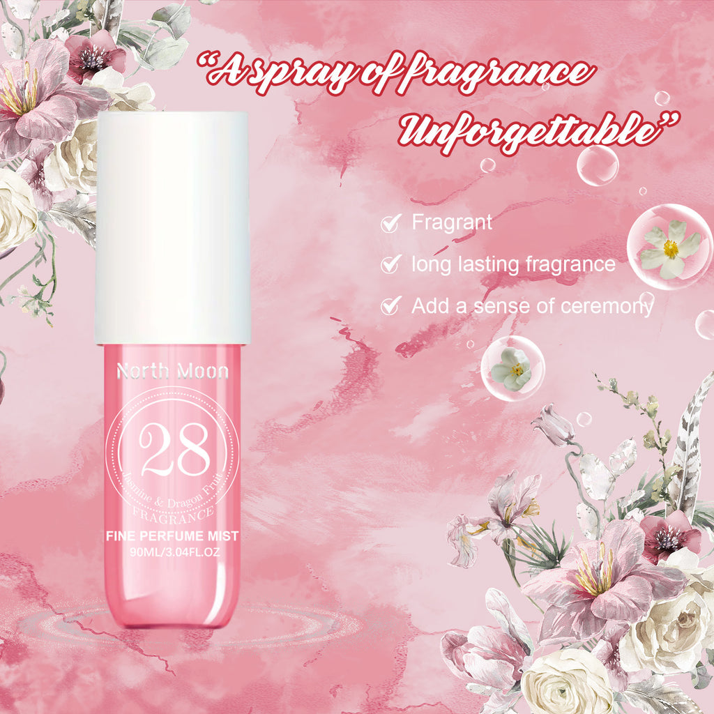 North Moon™ No.28 Fine Perfume Mist – Elegant Long-Lasting Body Fragrance (90ml)