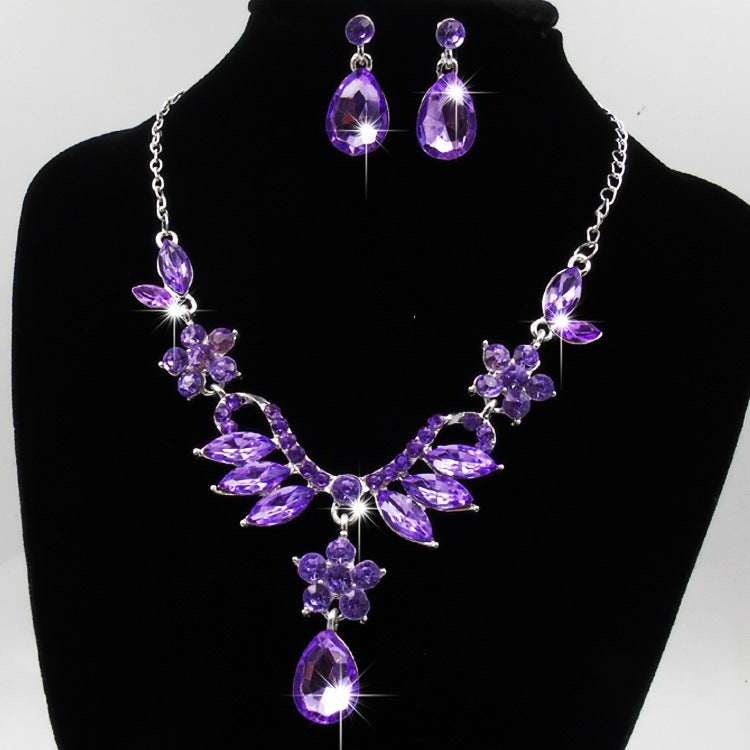 Premium Crystal Drop Jewelry Set