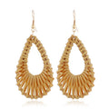 Premium Bamboo-Inspired Geometric Earrings
