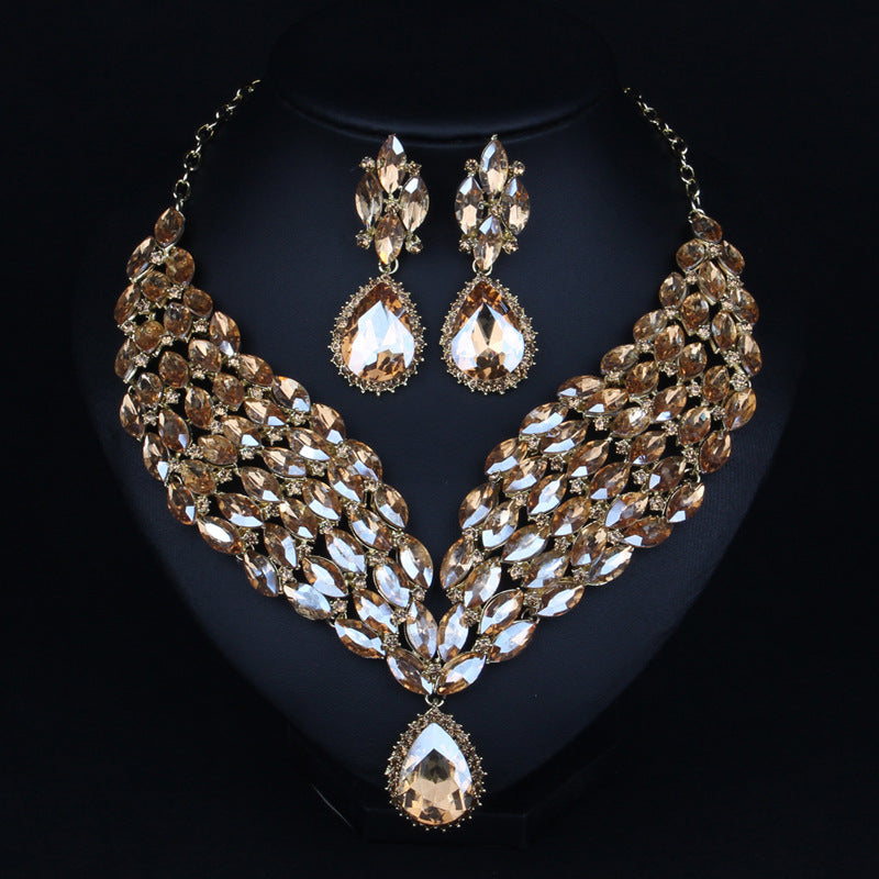 Royal Emerald Crystal Jewelry Set